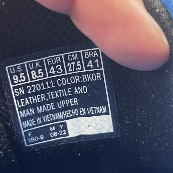 Skechers Go Run Trail Altitude Men 9.5 Black/Orange Hiking Shoe Water Repellent - Picture 11 of 13